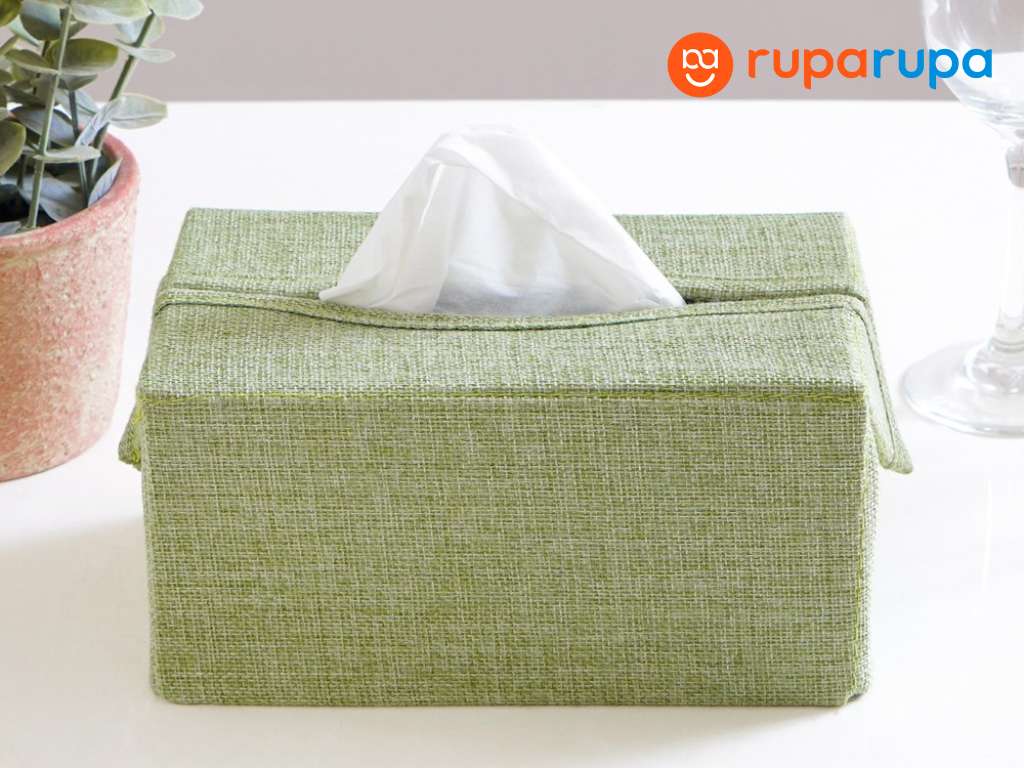 Folding Tissue Holder 22x12.5x11 Cm - Green