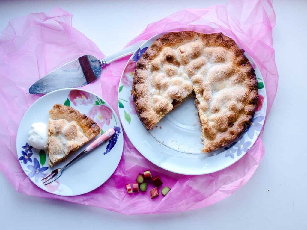 Rhubarb Tart in the Perfect Spring Desserts round up