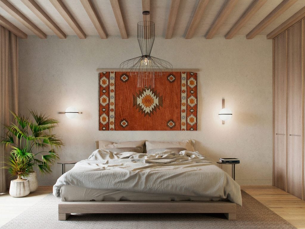 boho-burnt-orange-bedroom-1024x768 boho-burnt-orange-bedroom-1024x768 boho bedrooms 51 Boho Bedrooms With Ideas, Tips And Accessories To Help You Design Yours boho burnt orange bedroom 1024x768