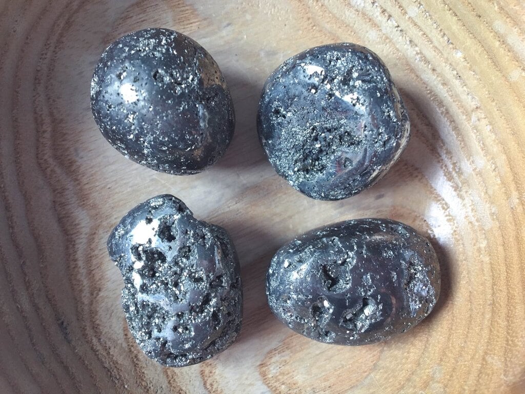 Spiral Crystals UK - Pyrite Tumblestone