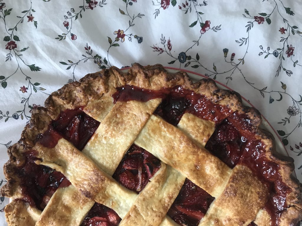 Strawberry, Basil & Balsamic Pie.