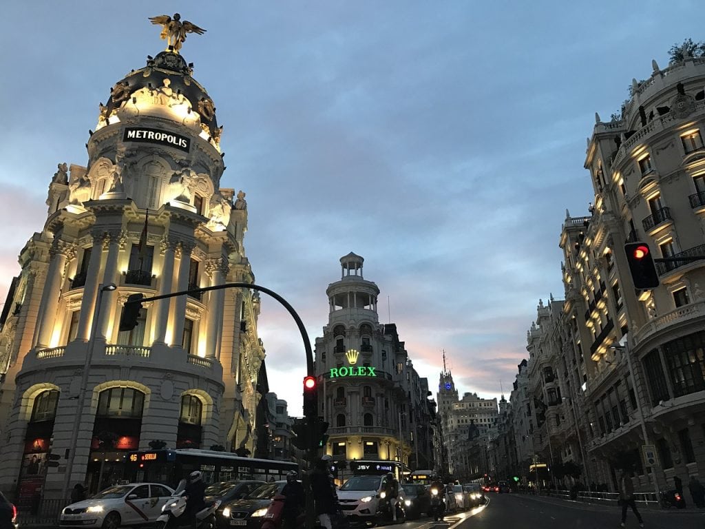 madrid, sunset, rush city-2137365.jpg