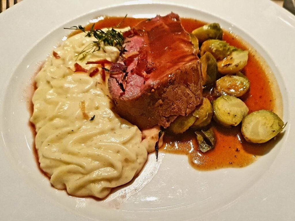 Rinderfilet auf dem Kreuzfahrtschiff Mein Schiff 2