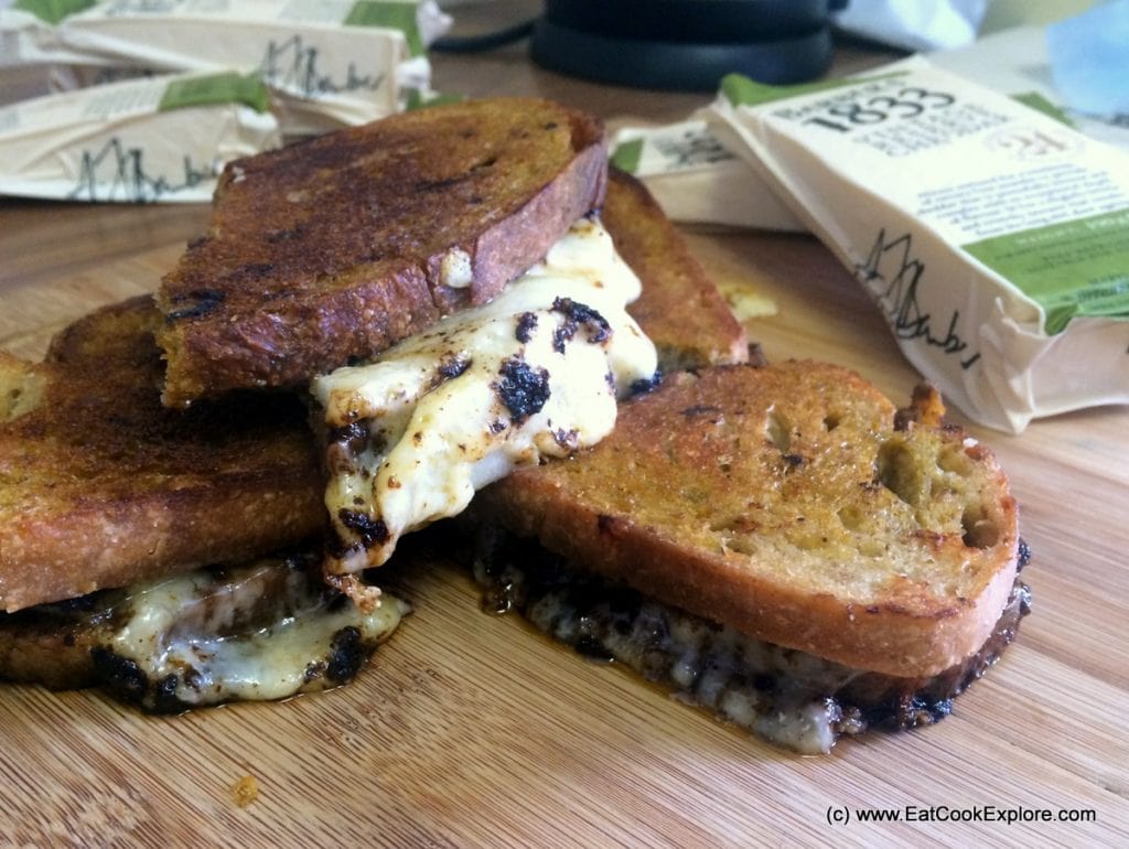 Barbers 1833 grilled cheese toastie with nduja and pear