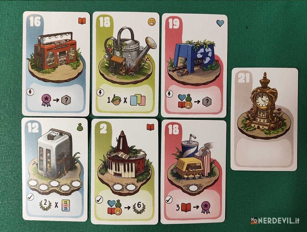Minikin city, esempi di carte Città