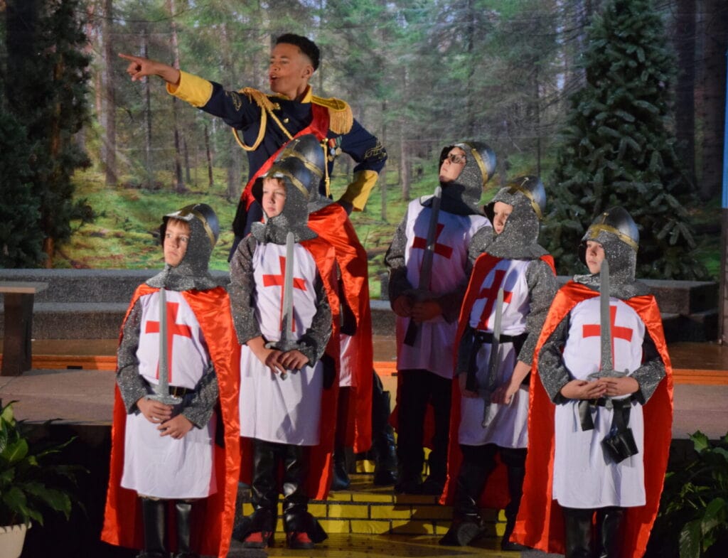Martin Luther School students performing Out of the Woods spring musical 2026