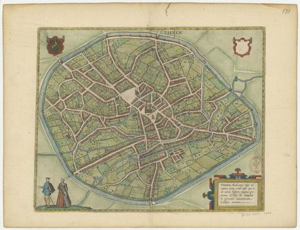 Tienen 1645 Braun & Hogenberg