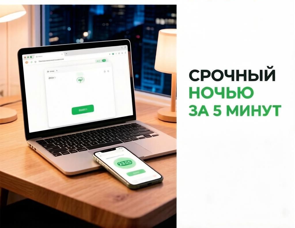 Срочный займ ночью за 5 минут