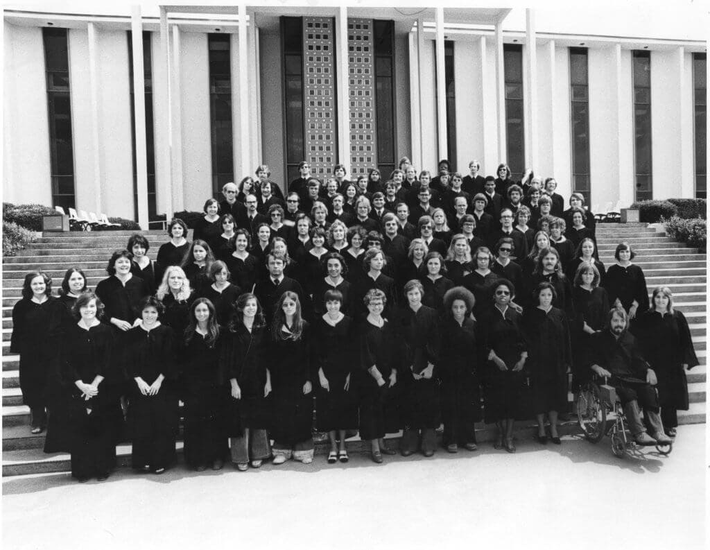 Figure 21: Graduation Day, 1976. Olson would have graduated in this class. Photo Courtesy of: D.H. Ramsey Library Special Collections, UNC Asheville, 28804