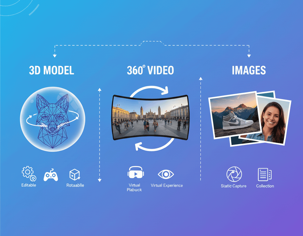 3D Model vs. 360 Video vs. Images