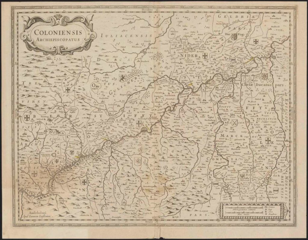 Keulen (aartsbisdom) ca. 1650 Janssonius