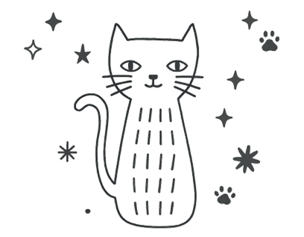 かわいい猫が座っている