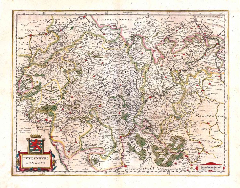 Lutzenburg 1645 Willem Blaeu