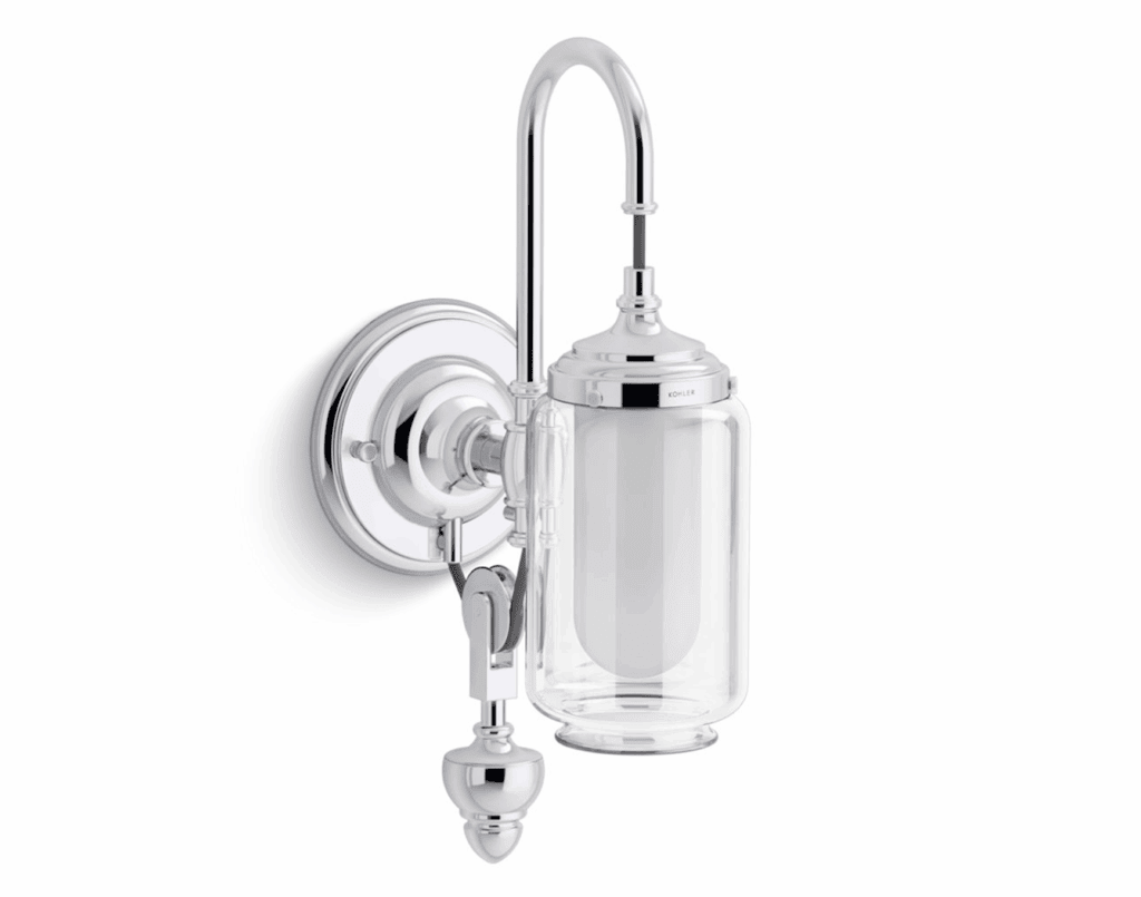 KOHLER ARTIFACT ONE LIGHT ADJUSTABLE BATHROOM SCONCE