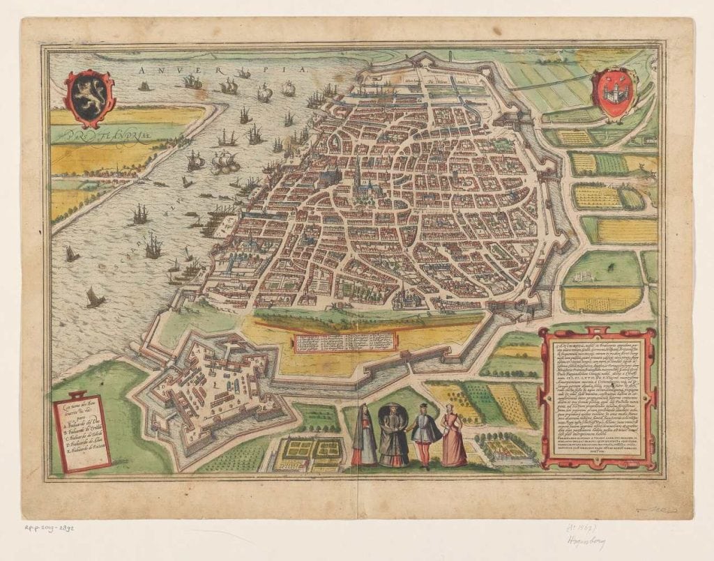 Antwerpen 1574 Hogenberg