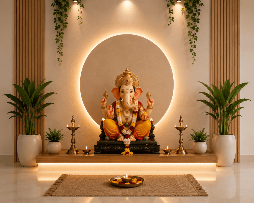 Ganpati decoration themes simple
