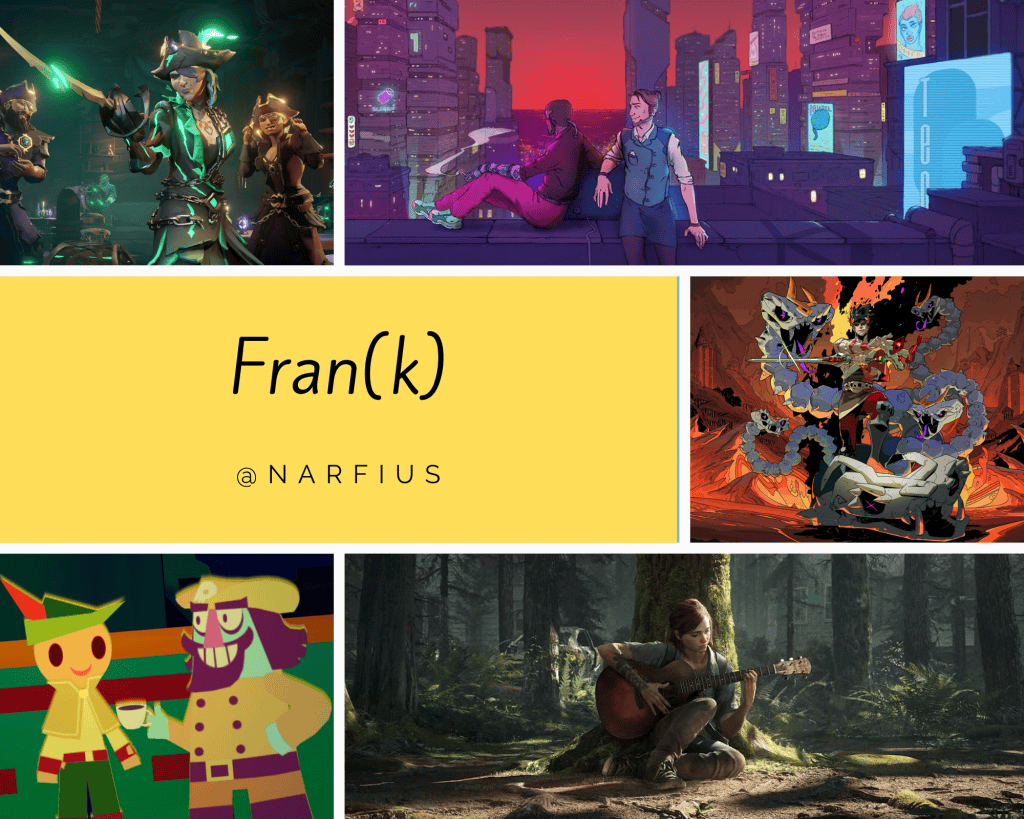 Sea of Thieves / The Red Strings Club / Hades / Wandersong / The last of Us Part 2