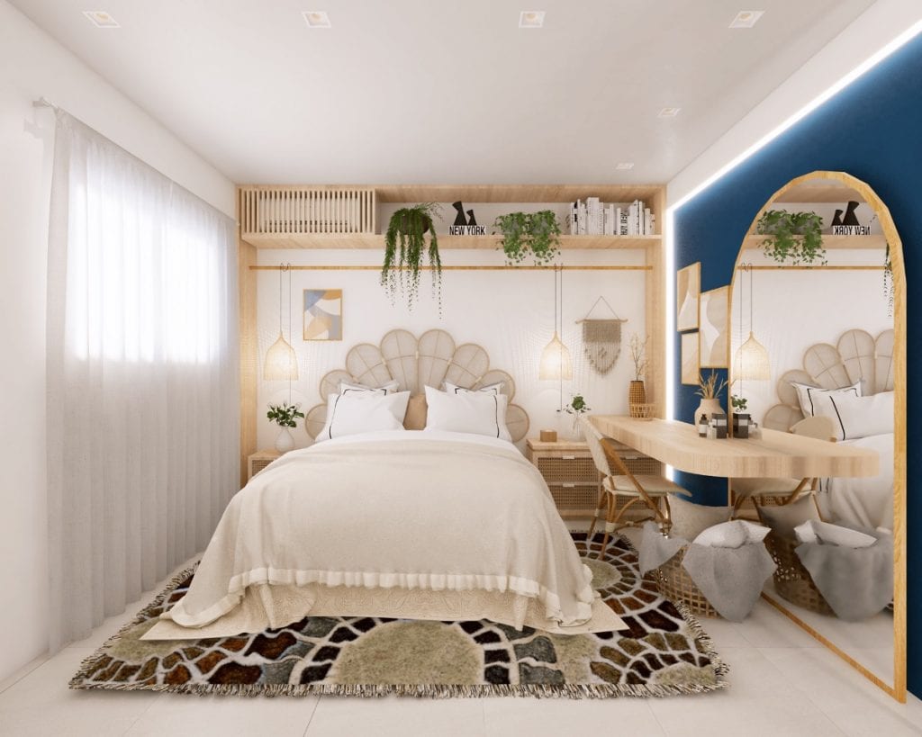 boho-style-bedroom-1024x819 boho-style-bedroom-1024x819 boho bedrooms 51 Boho Bedrooms With Ideas, Tips And Accessories To Help You Design Yours boho style bedroom 1024x819
