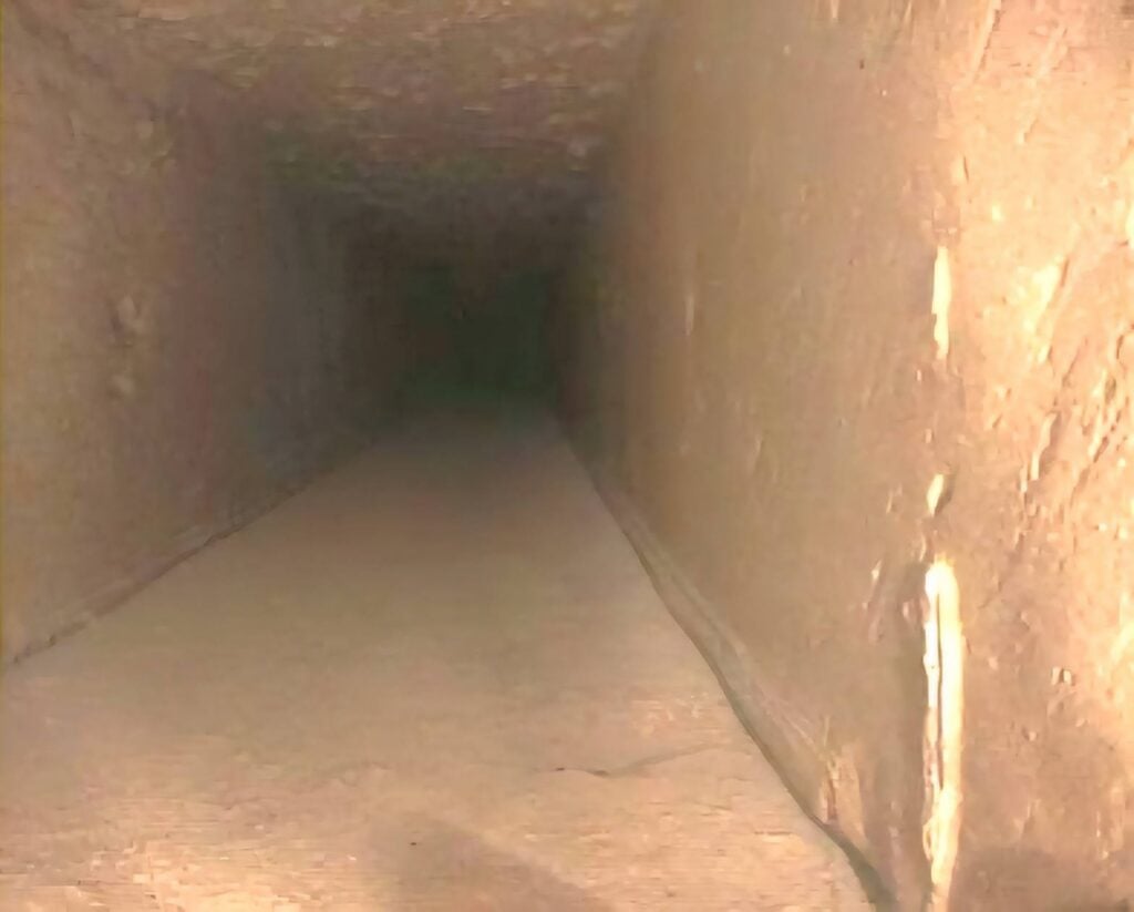 Underground tunnel system discovered beneath the Great Pyramid, offering new insights into ancient Egyptian architecture.