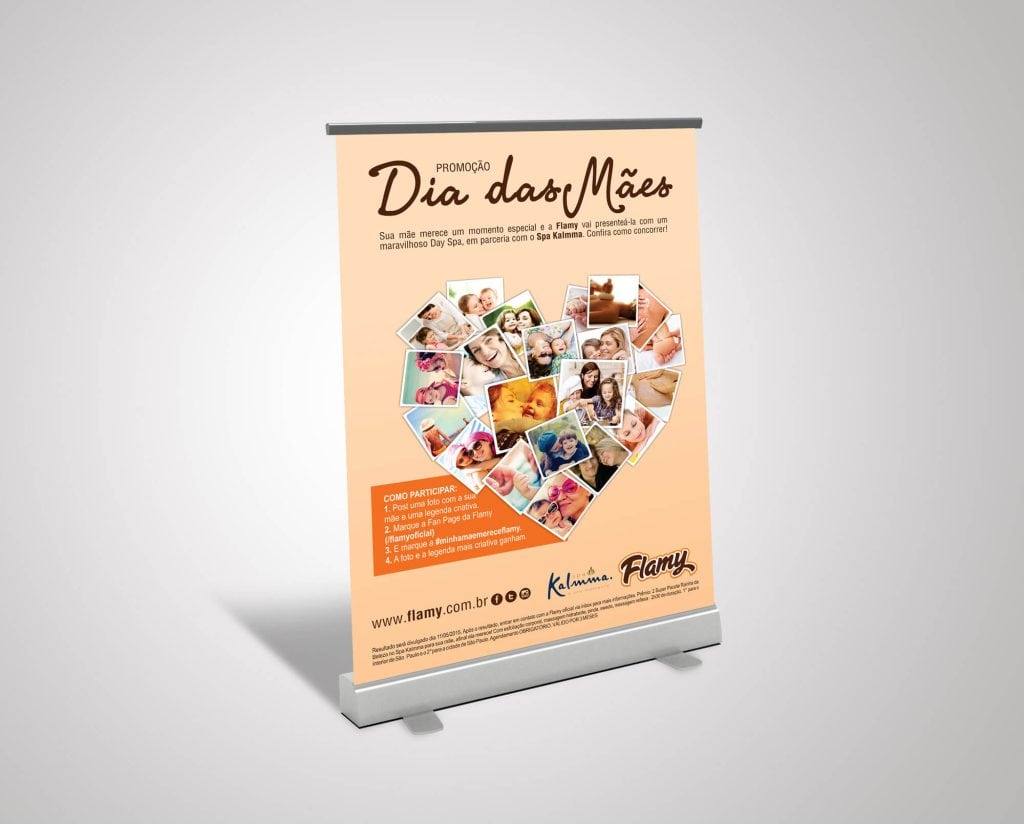 Banner Flamy dia das mães