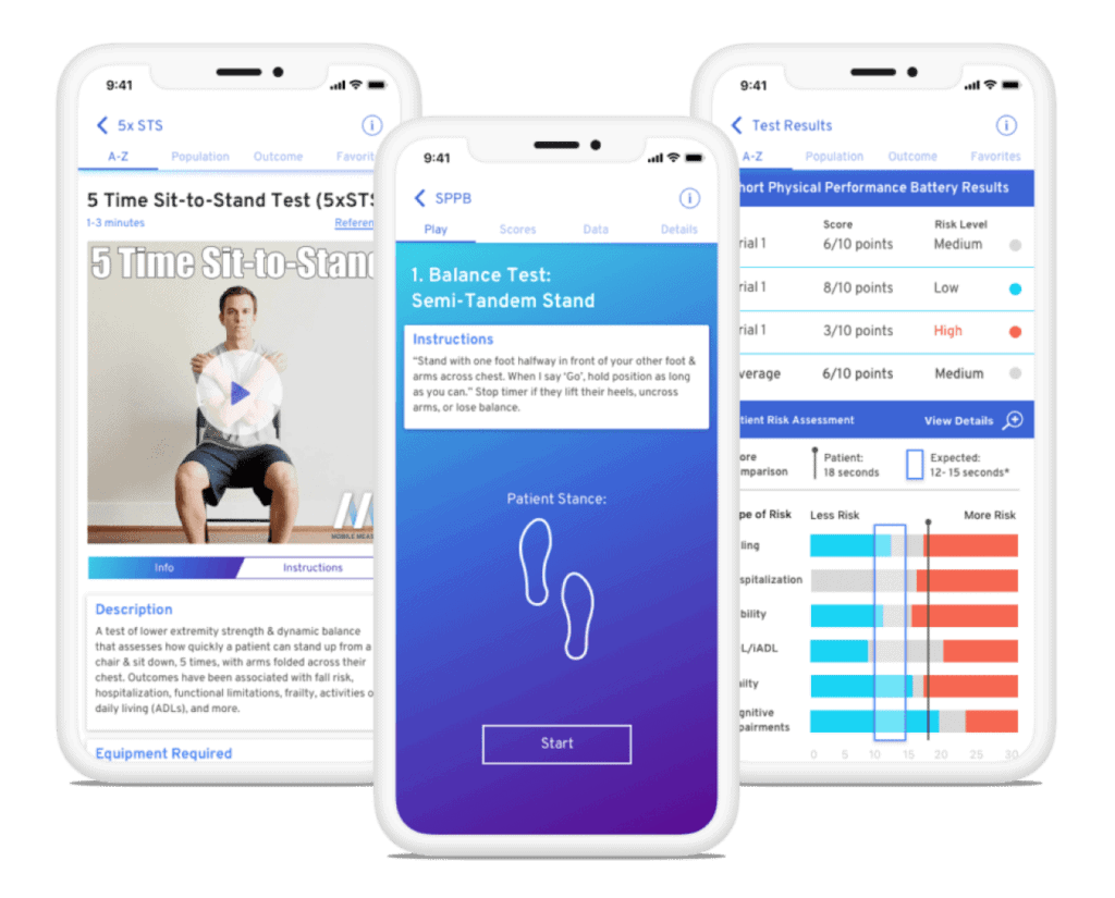 Mobile Measures Showcase physical therapy outcome tracking app
