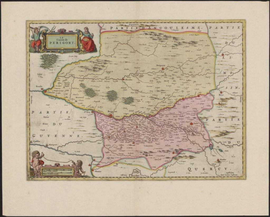 Périgord ca. 1650 Janssonius
