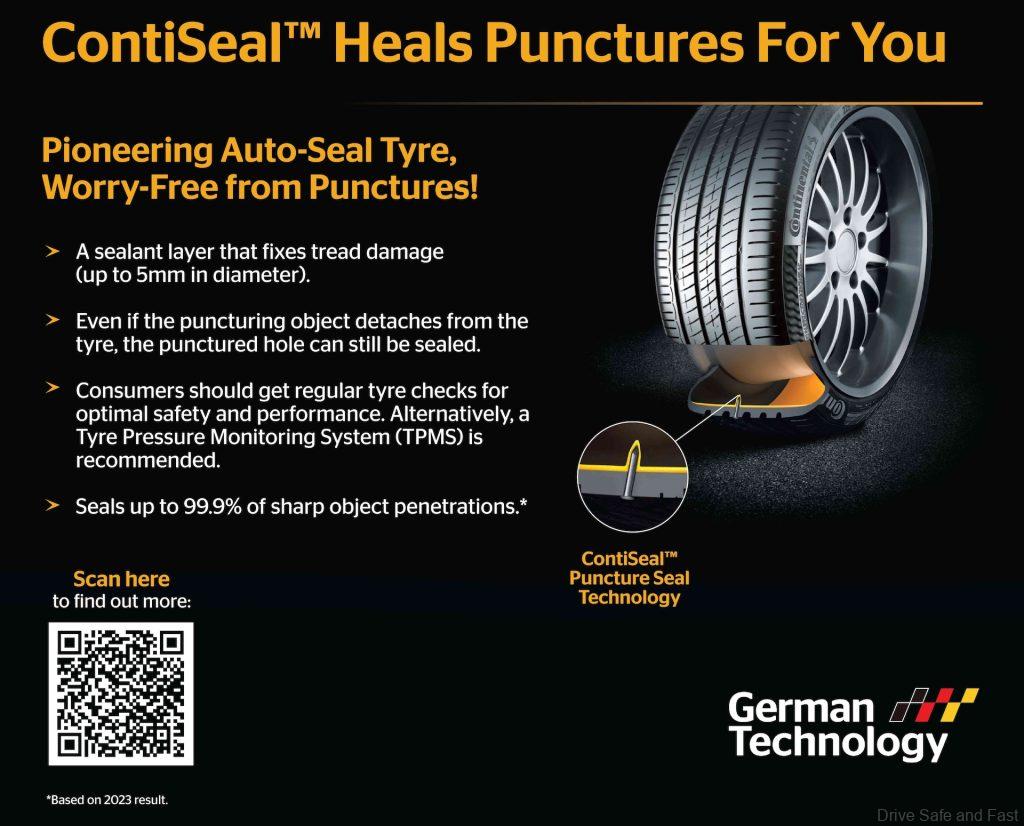 Contiseal technology on Continental Tyres