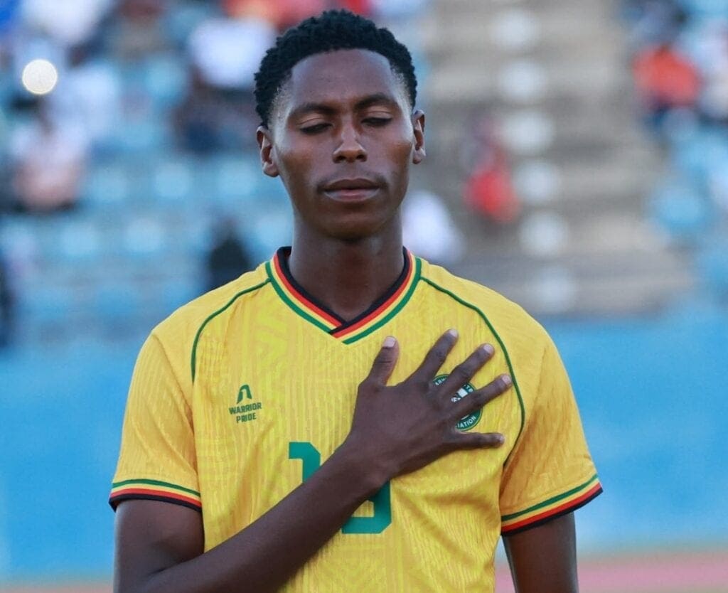 Mongameli Tshuma in Warriors colors