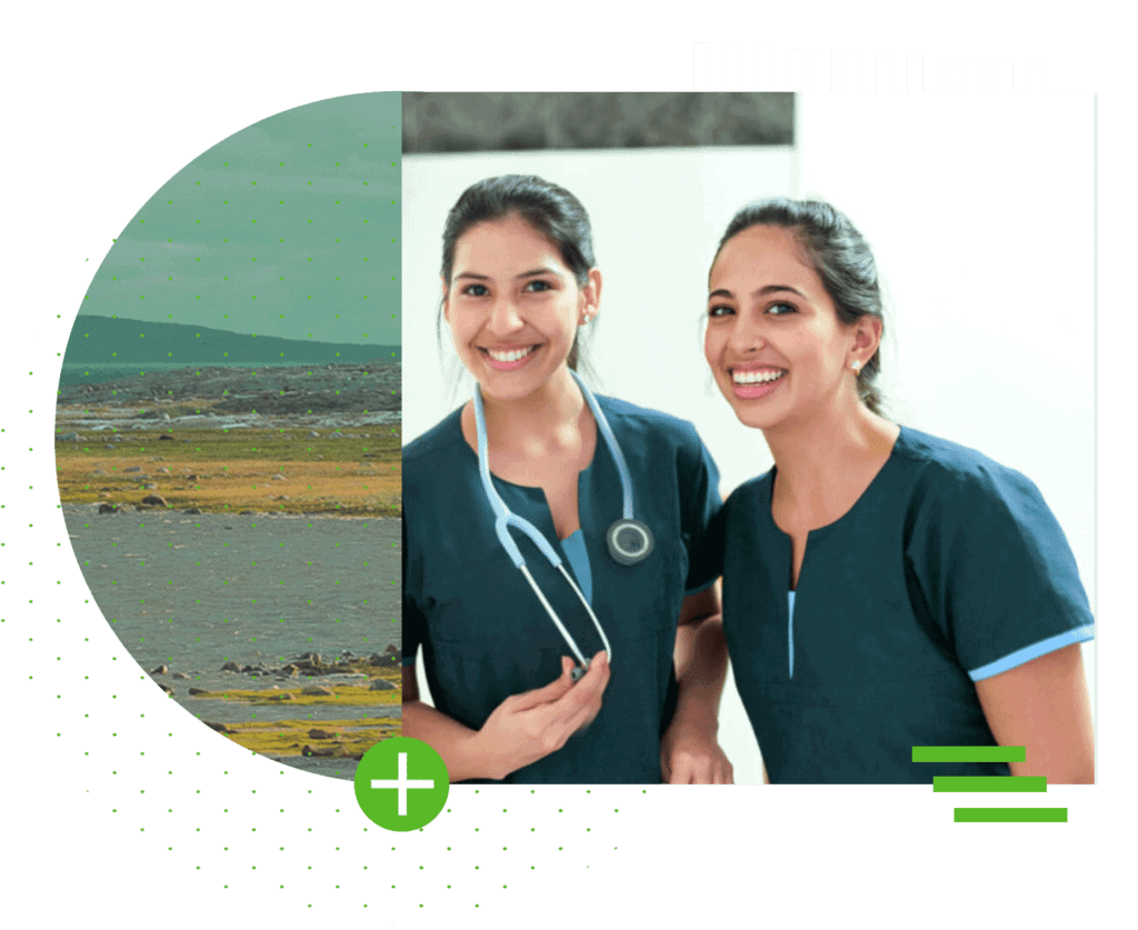 Healthcare staffing agency Photo of healthcare professionals working for a healthcare placement agency