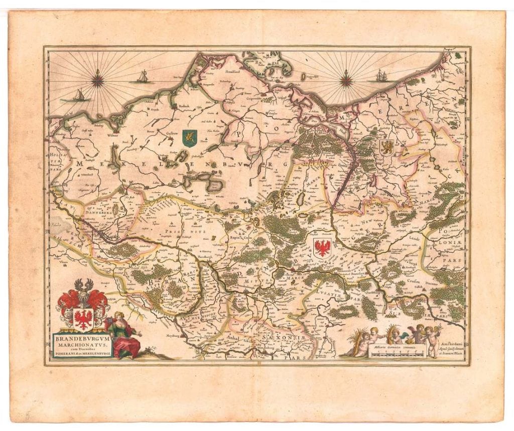 Brandenburg 1645 Blaeu