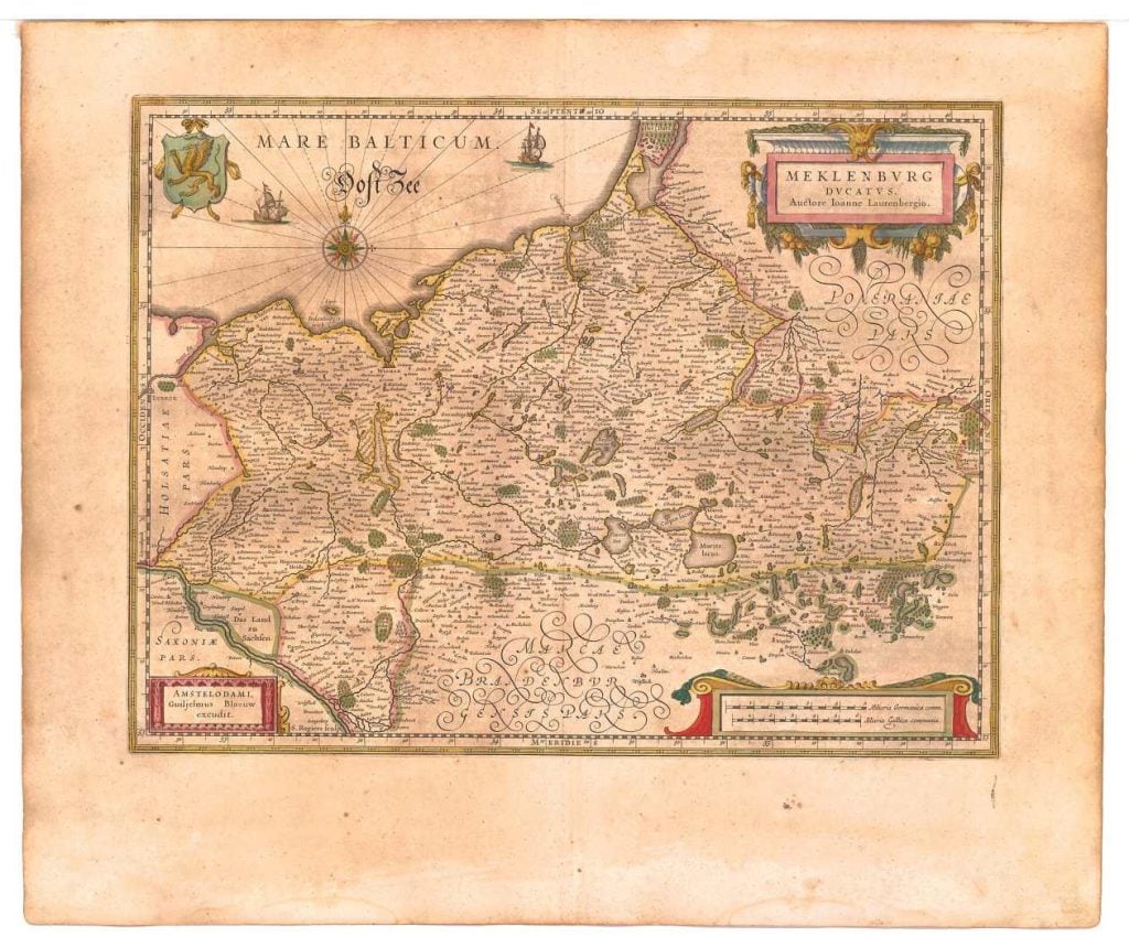Mecklenburg 1645 Blaeu