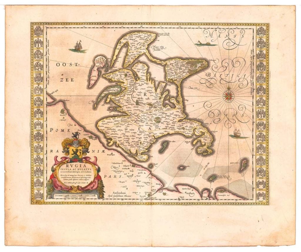 Rügen 1645 Blaeu