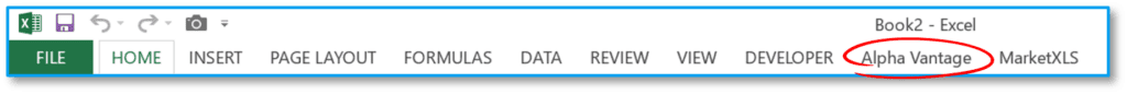 Alpha Vantage Add-In