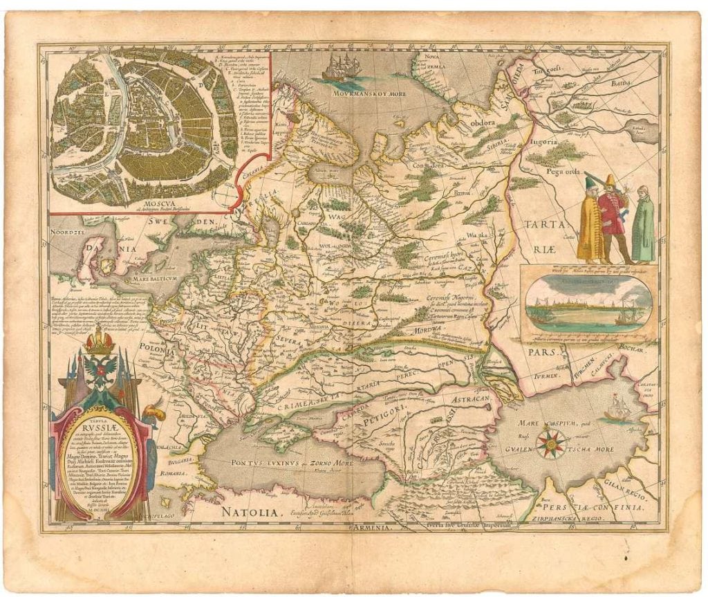 Rusland 1645 Blaeu
