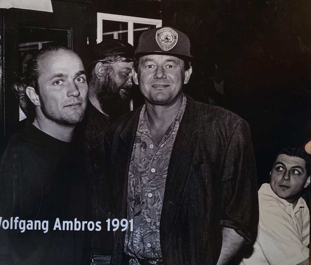 Niki Neunteufel mit Wolfgang Ambros im Jahr 1991