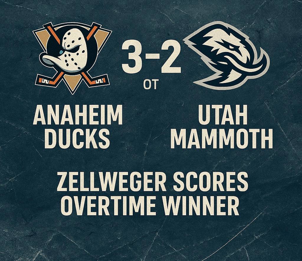 Anaheim Ducks 3-2 Utah Mammoth (OT) - Full Game Recap | IHM News