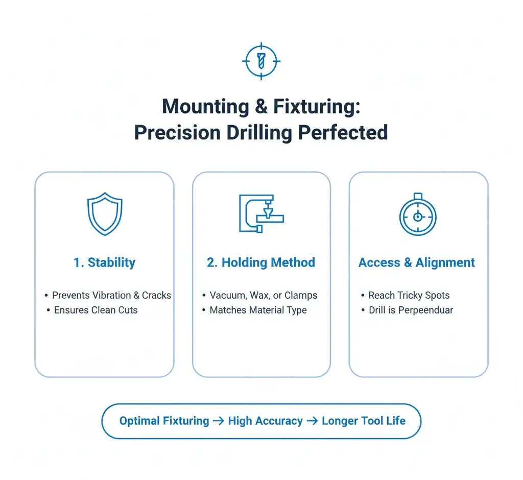 mounting & fixturing precision drilling perfected