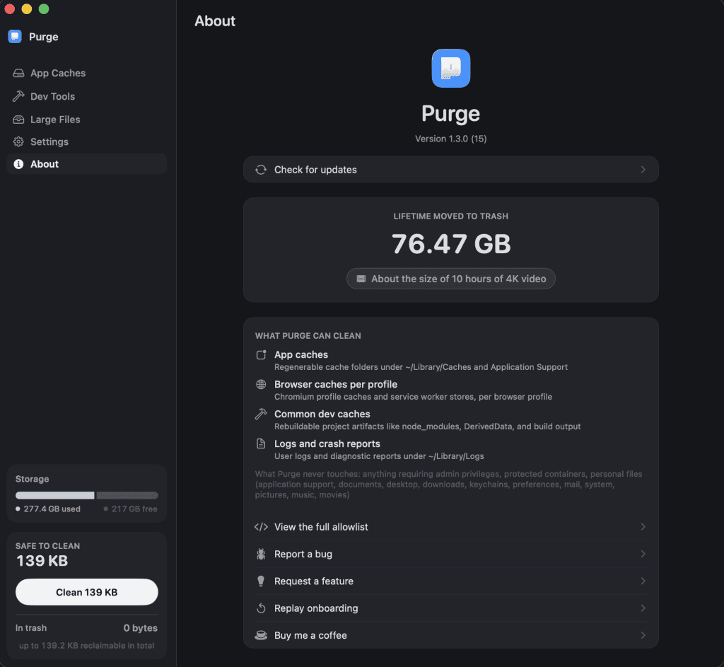 Mac Cache Cleaner