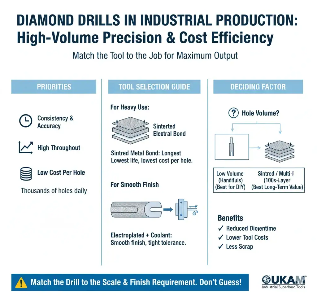 diamond drills in industrial production