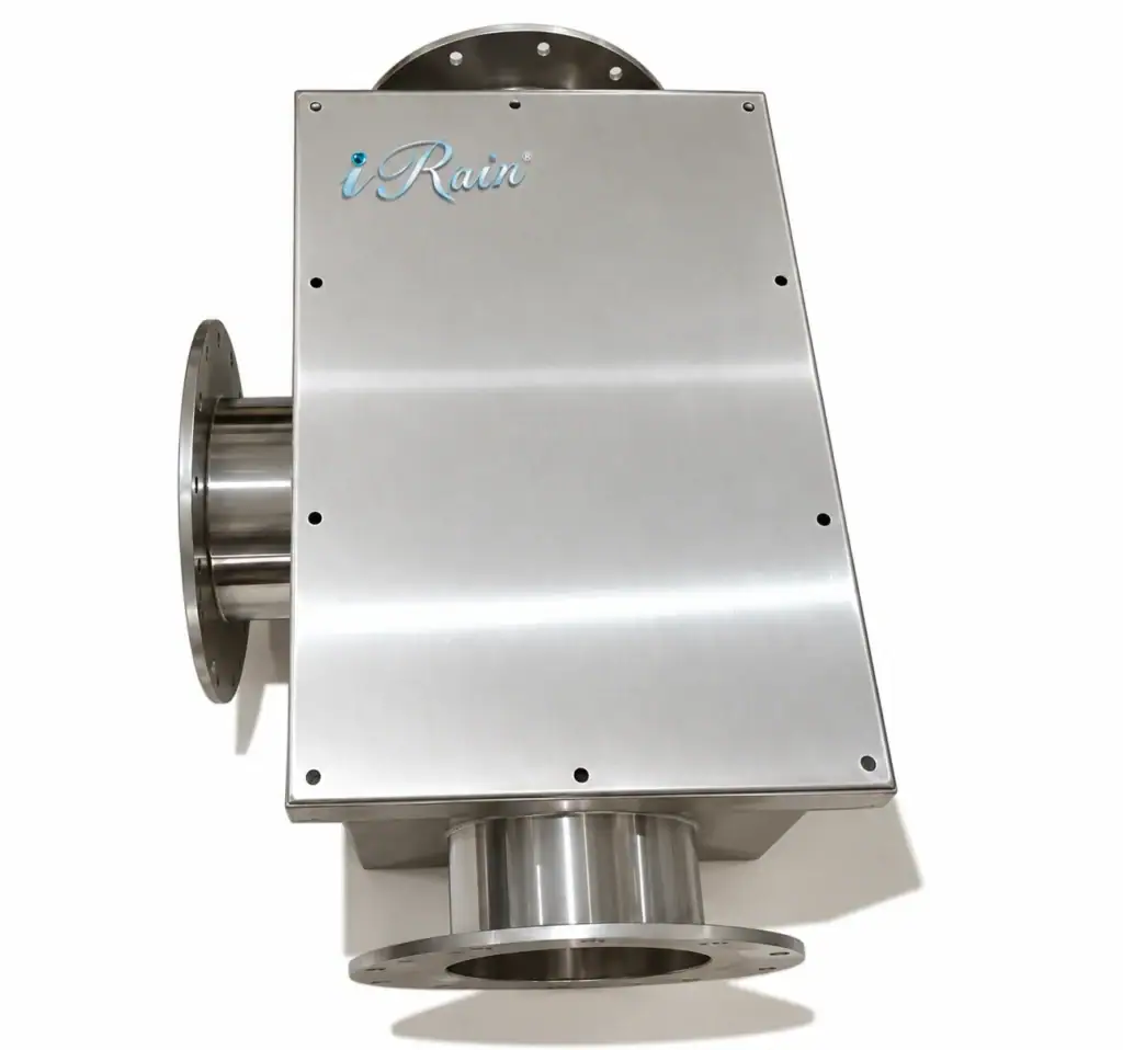 I-RAIN SH Series Grade 304 stainless steel rainwater pre-screen filter for roof downpipe filtration by I Controls Solution.