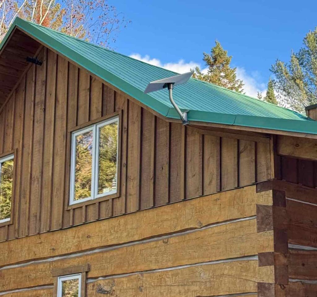 SJ Satellite Starlink Installation 2025 Log Home