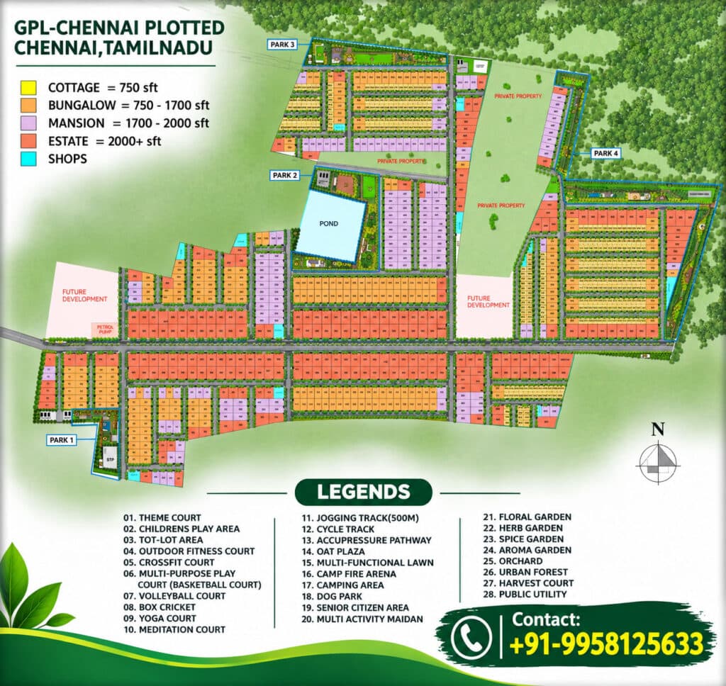 Godrej plots chennai layout plan