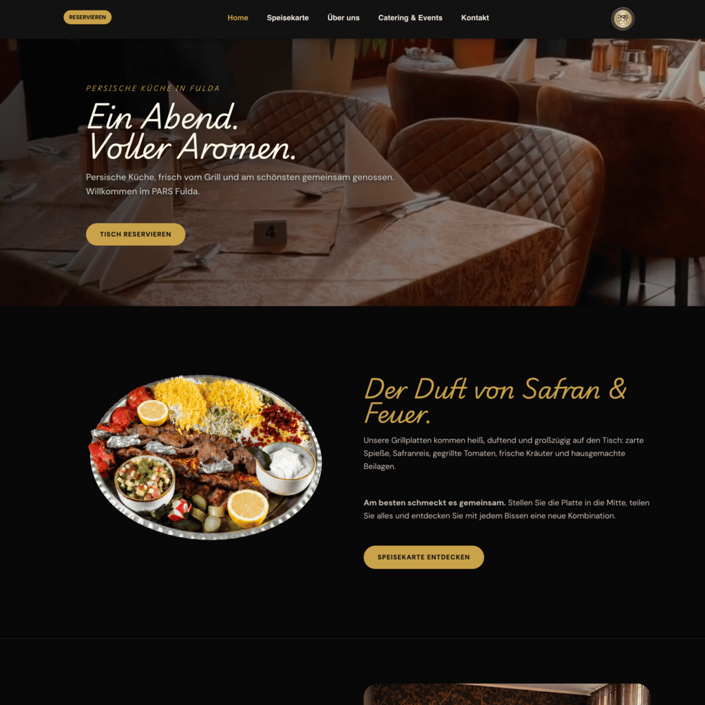 Website von PARS Fulda – Picambo Referenz