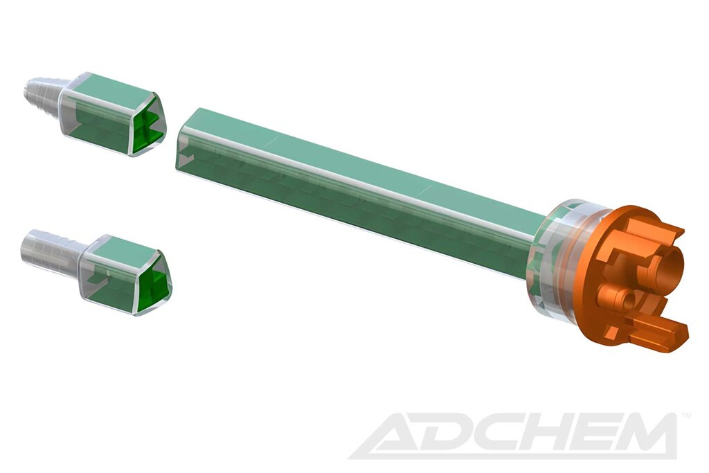 Statikmischer, Quadro-System, 4:1 und 10:1 200-490ml, gerade Spitze MFQX 08-32D