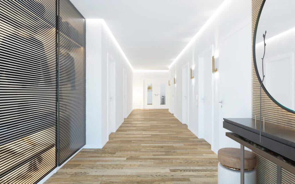 1A Spanndecke - Flur - Spanndecke mit Beleuchtung