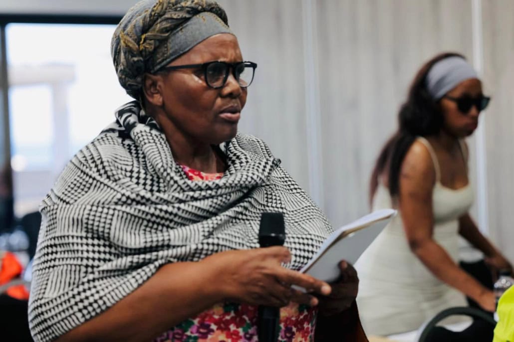 Attendees at the recent International Anti-Corruption Day community engagement, organised by the Bizana Legal Advice Centre, one of the community organisations that are part of the Strengthening Action Against Corruption (SAAC) project. 