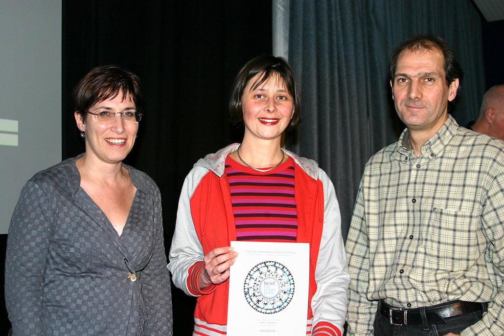 Myriam Thyes, Preisverleihung 'Depict! Award', Encounters Festival, Bristol, UK, 2005.