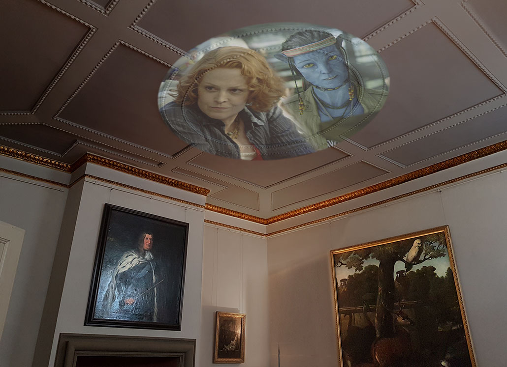 Video for projection at the ceiling in the antechambre of the electress at Caputh Palace (near Potsdam).