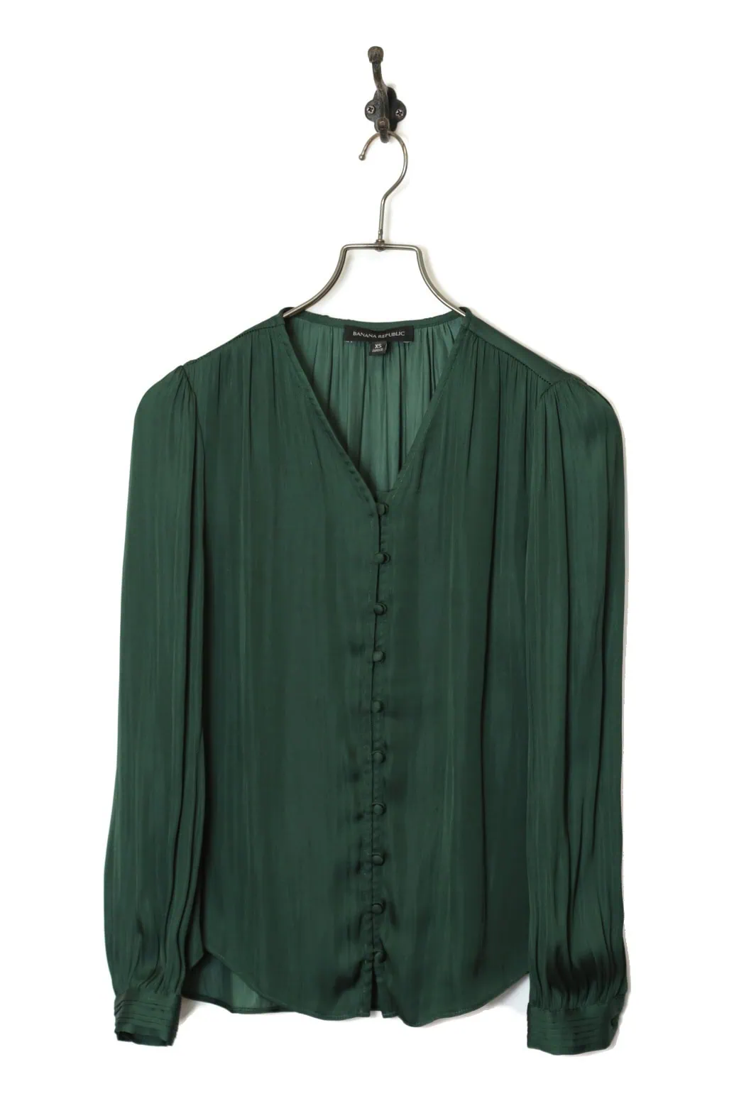 USED BANANA REPUBLIC PLEATED SHIRT/XS