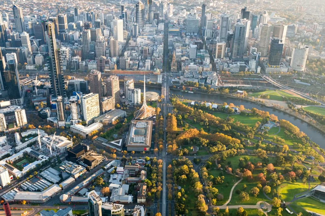 Buildings, house's, tree's, parks, road